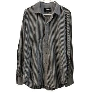 DOLCE GABBANA D&G Mens Striped Button Down Dress Shirt 54
